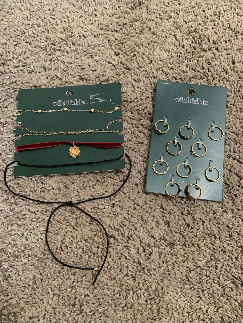 NEW Wild Fable Necklace and Rings Bundle Jewelry Lot